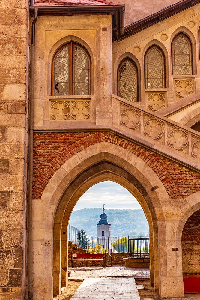Romania, Hunedoara. Corvin Castle, Gothic-Renaissance castle, one of the largest castles in Europe.